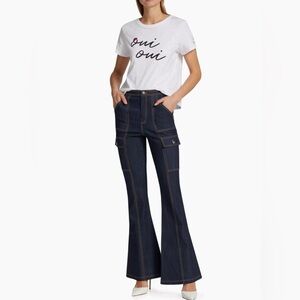 Cinq A Sept Dark Blue Flared Jeans